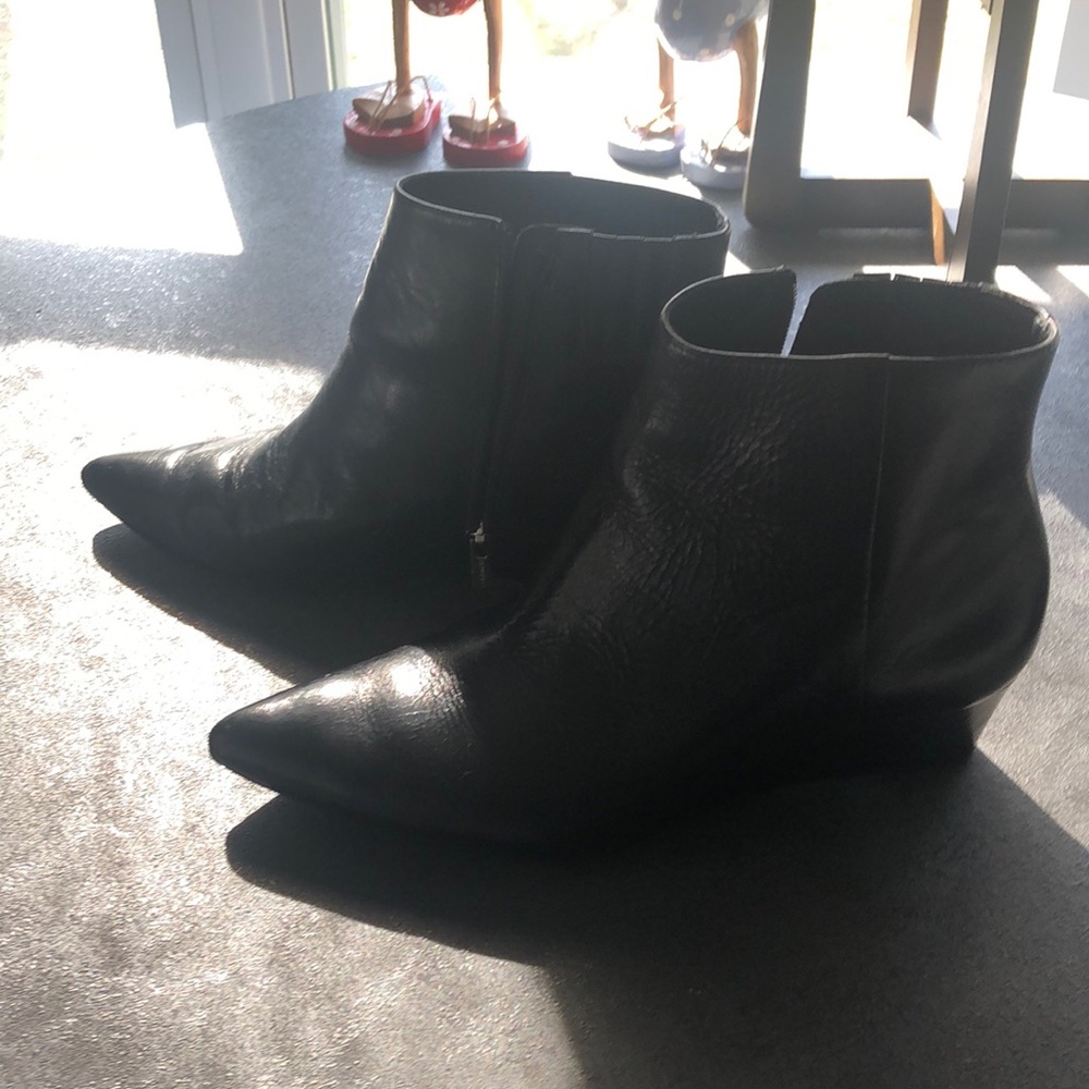 Calvin Klein black short booties